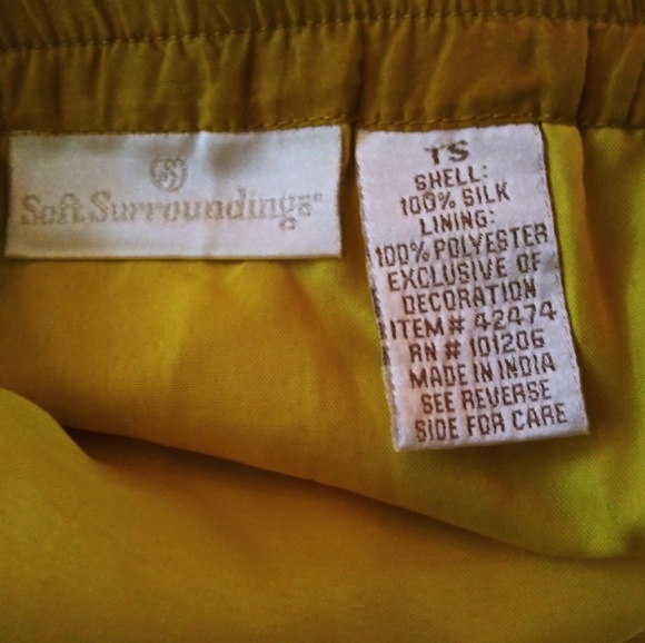 Soft Surroundings Silk Skirt - Picture 3 of 7